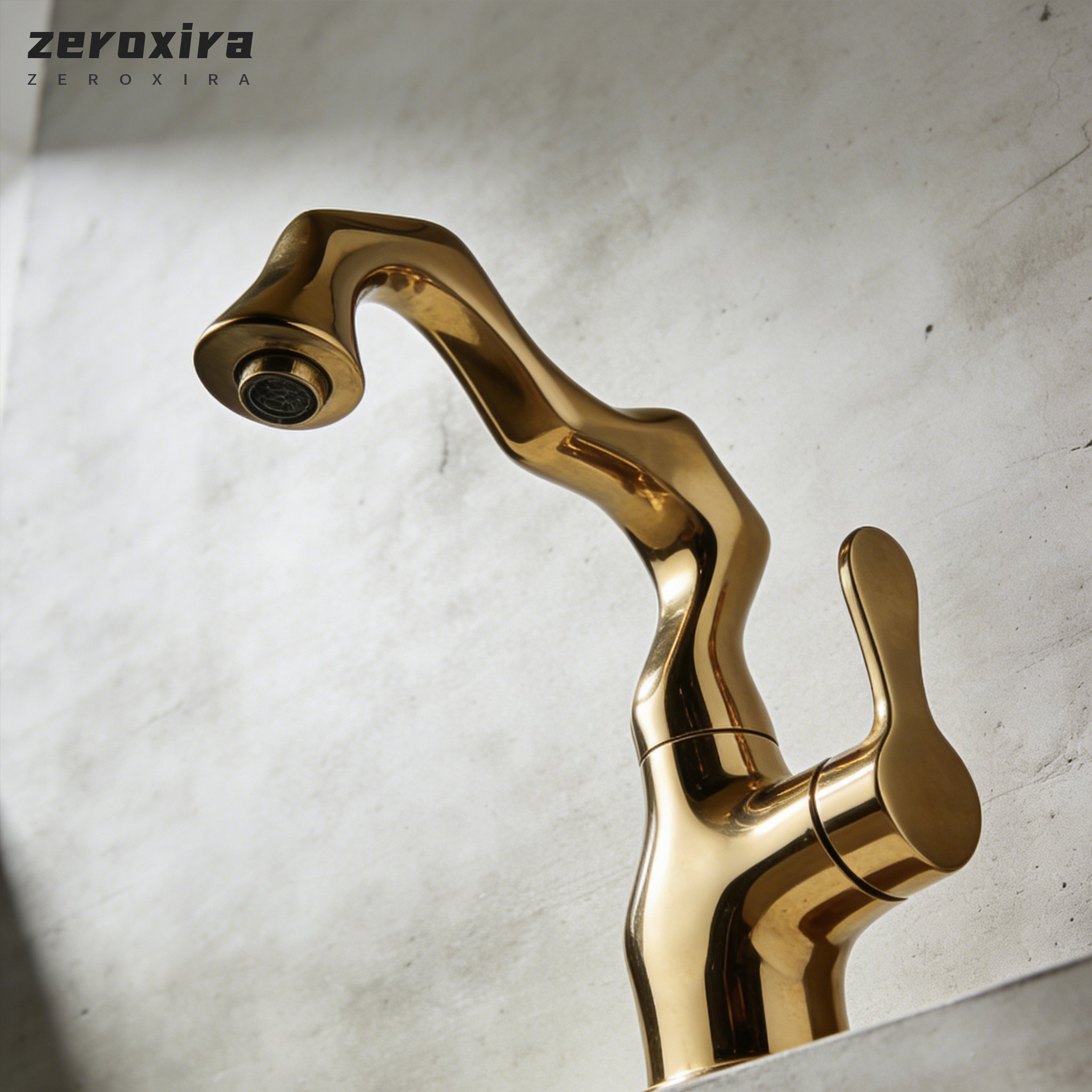 Wasserhahn aus Edelstahl