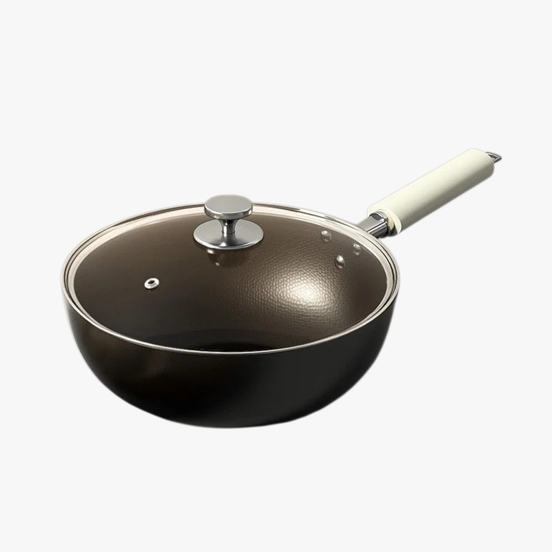 Sartén de hierro fundido sin recubrimiento para freír, hogar