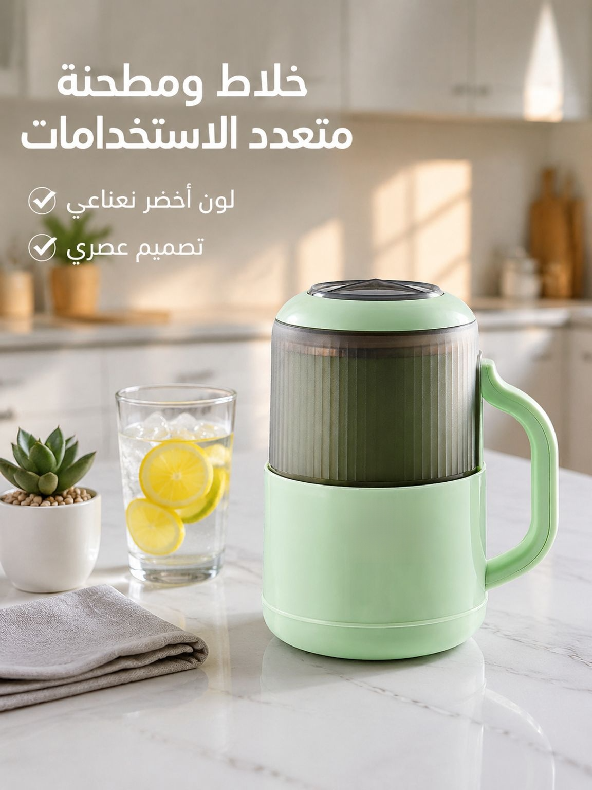 【متعددة الاستخدامات】 مطحنة منزلية لتحضير الأغذية وعصير الفواكه