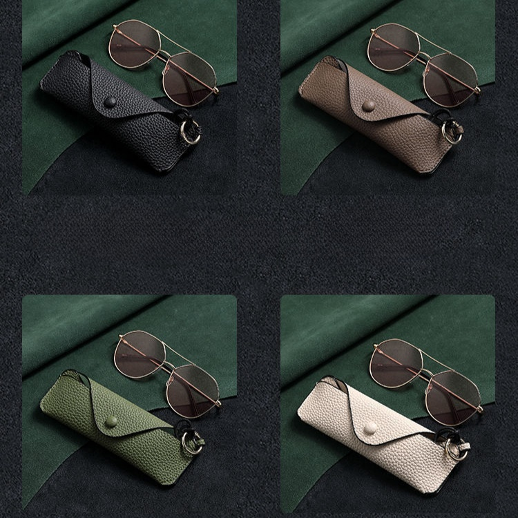 携帯用シンプルメガネケース 近視・サングラス用保護ポーチ