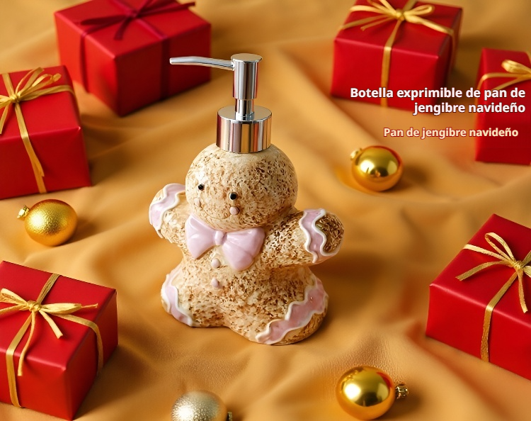 Accesorio de baño cerámico con motivos navideños