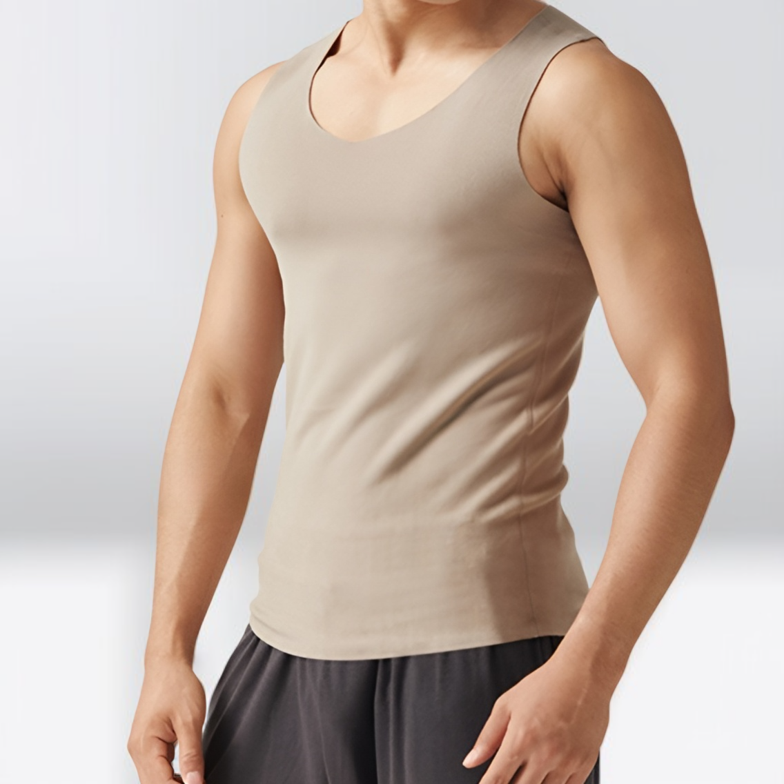 ドイツ製ベルベットVネックベスト メンズ正面画像