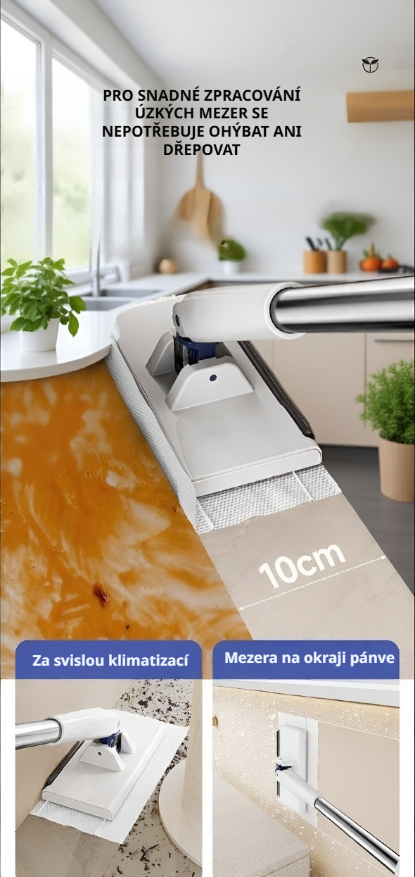 Moderní design plochého mopu