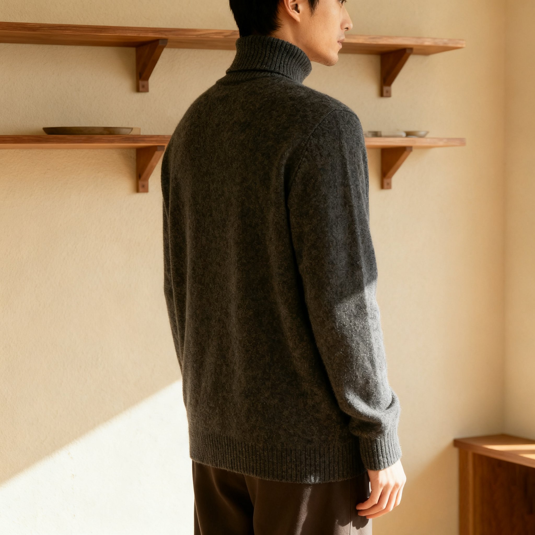 メンズハイネックセーター