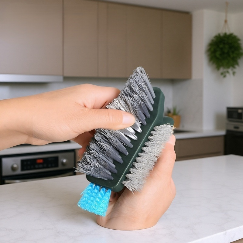Antibacterial Compact Bathroom Brush for Bathroom, Toilet, and Entrance Cleaning