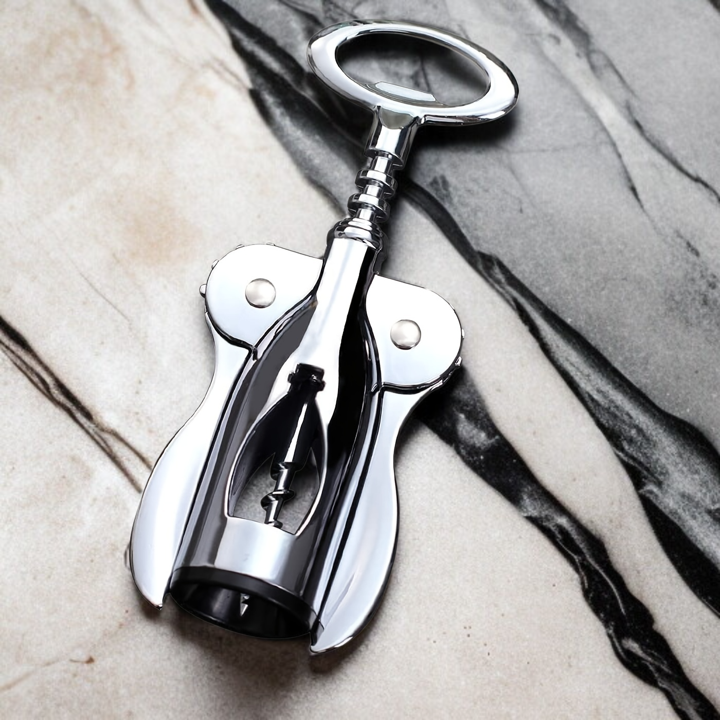 ステンレスワインオープナー