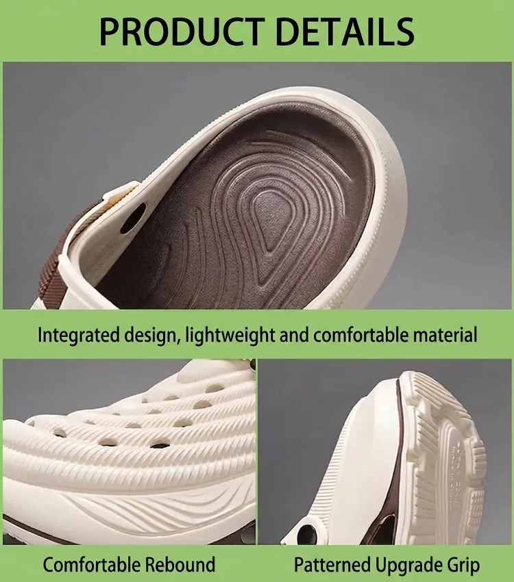 【Can increase height by 5 cm】Beach closed-toe non-slip outdoor sandals