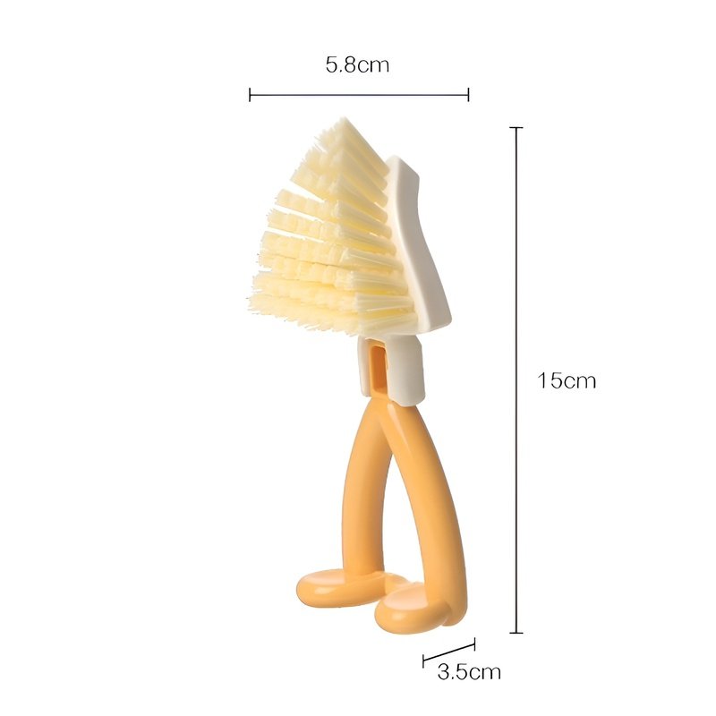 Foldable No-Dead-Angle Triangle Cleaning Brush