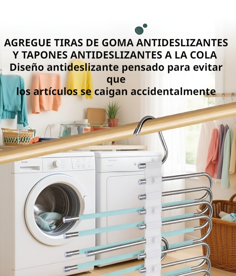 Organizador de ropa de acero inoxidable