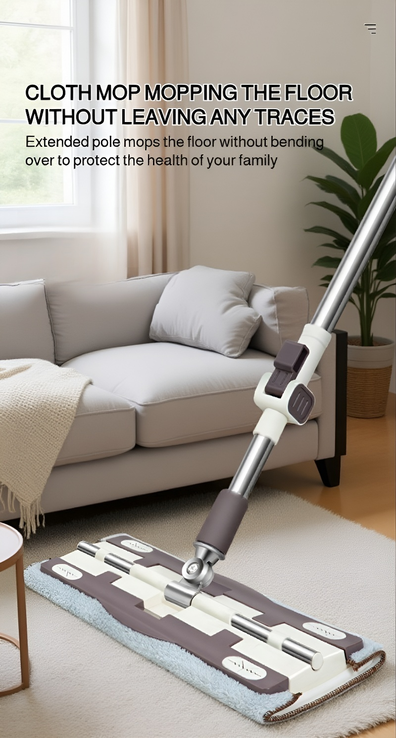 Ergonomic handle mop for effortless cleaning