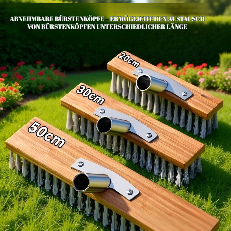 Edelstahl-Bodenbürste mit großem Drahtbürstenkopf