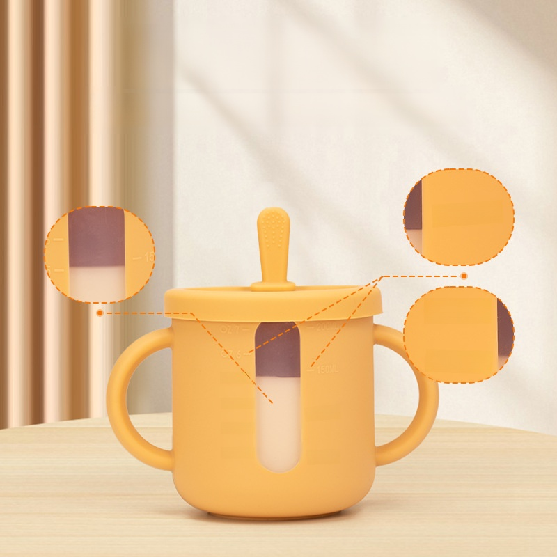  防摔透明刻度雙耳設計