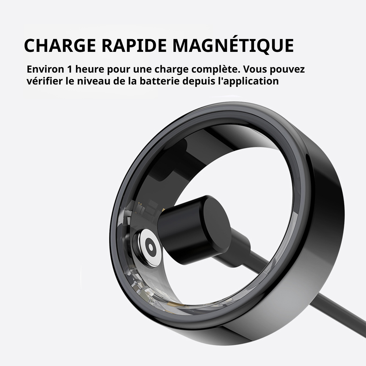 Podomètre intégré dans la bague intelligente