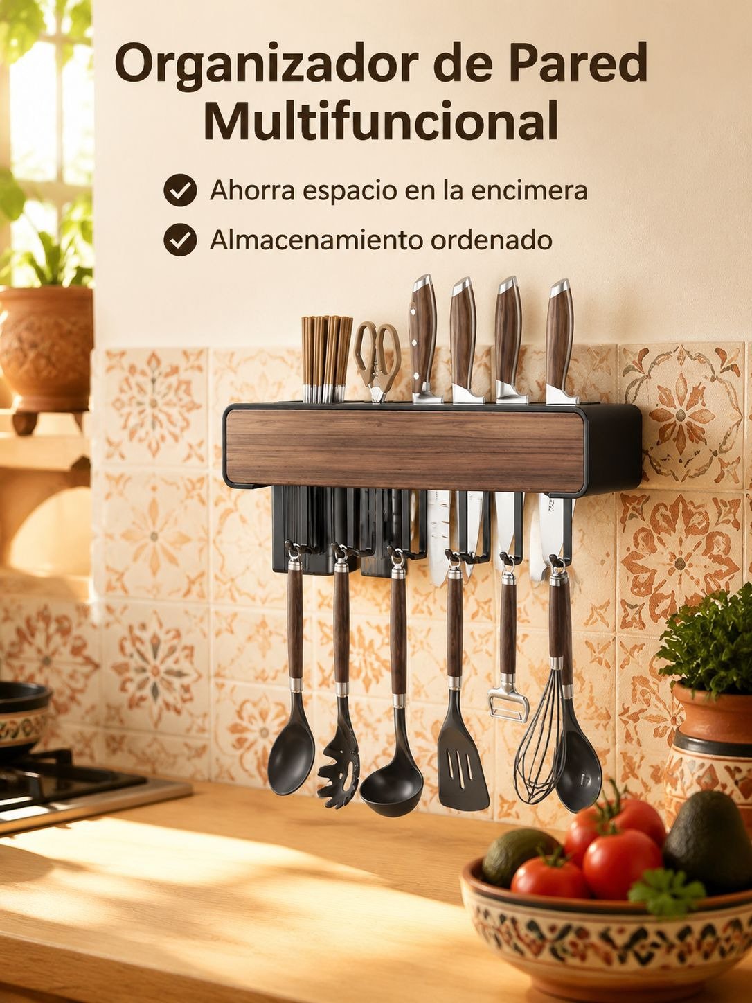 Escurridor multifuncional para fregadero