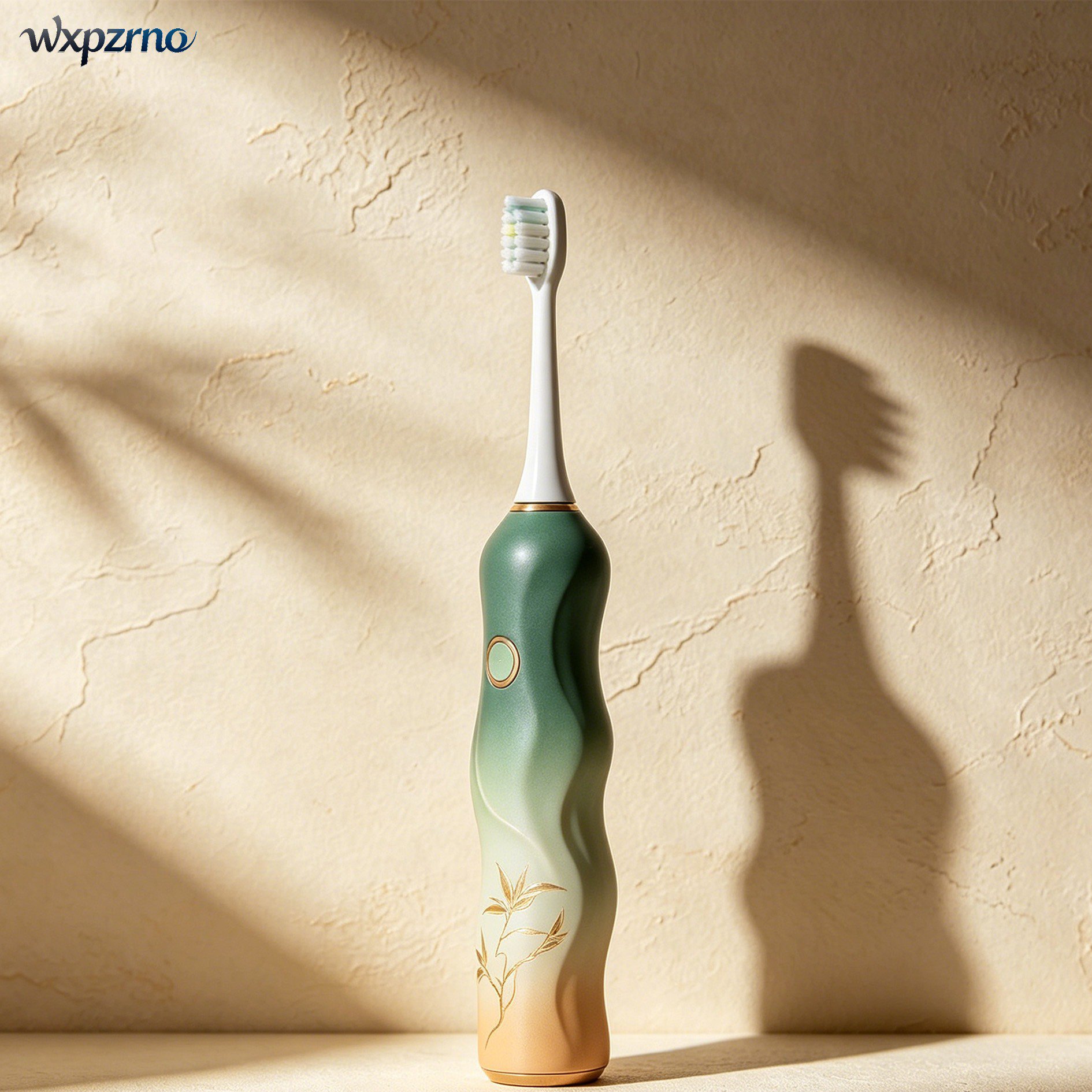 Close-up of electric toothbrush bristles