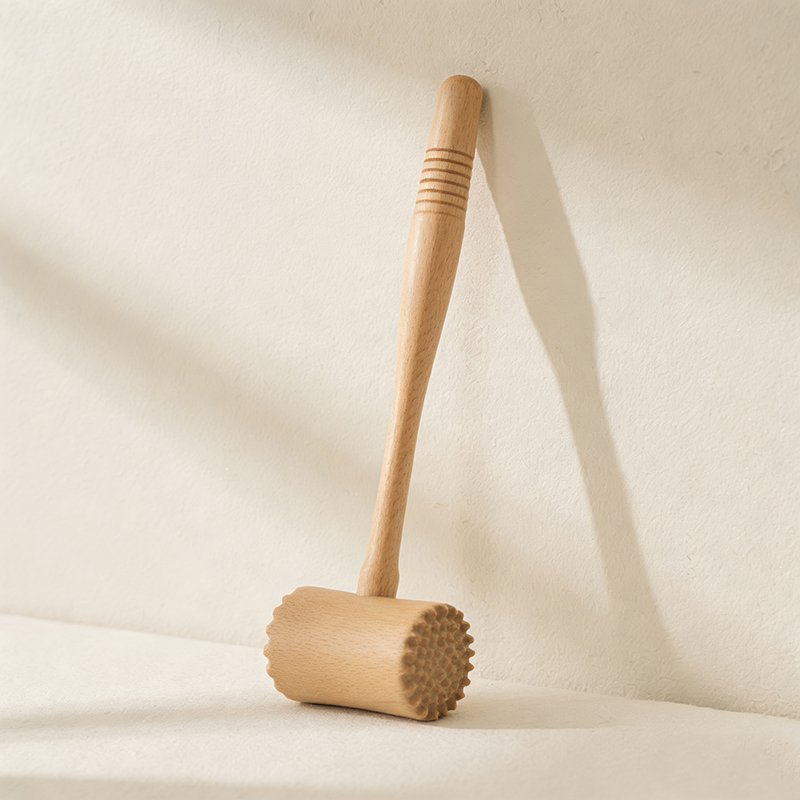 天然木製の叩き棒（5本セット）