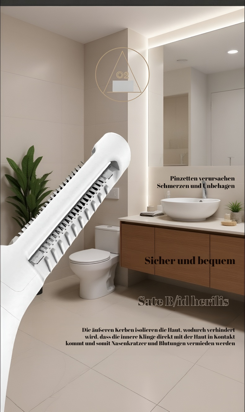 Wasserfester Nasenhaarschneider für hygienische Reinigung