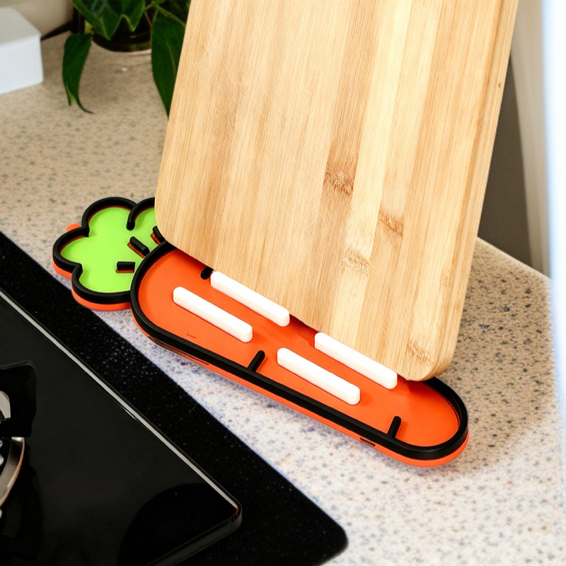 胡蘿蔔矽膠鍋蓋收納墊