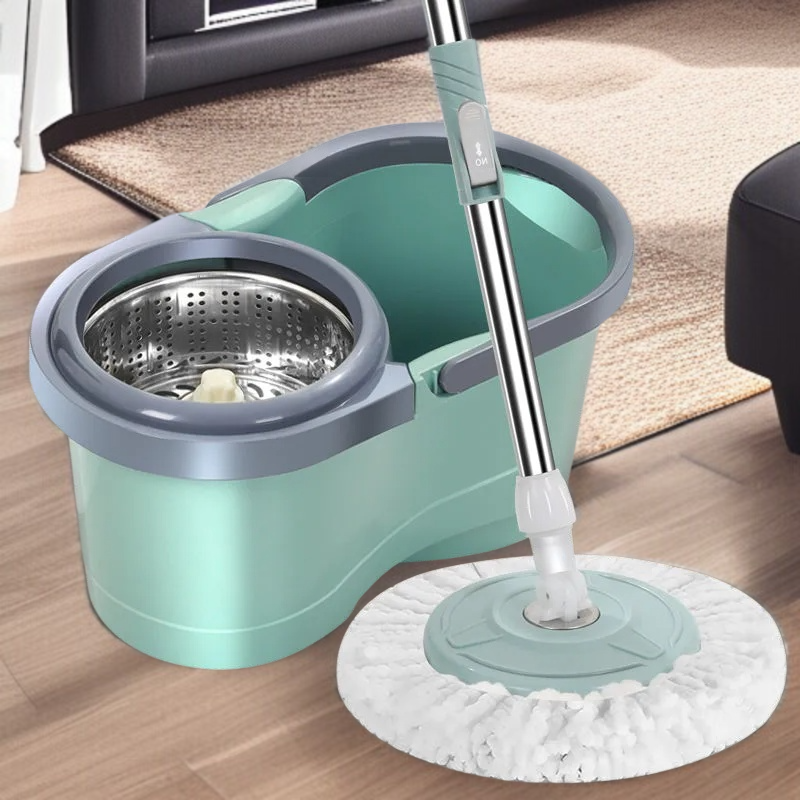 가정용 원터치 전자동 회전 밀대 손세탁 밀대통 게으름뱅이 밀대통 탈수 세트