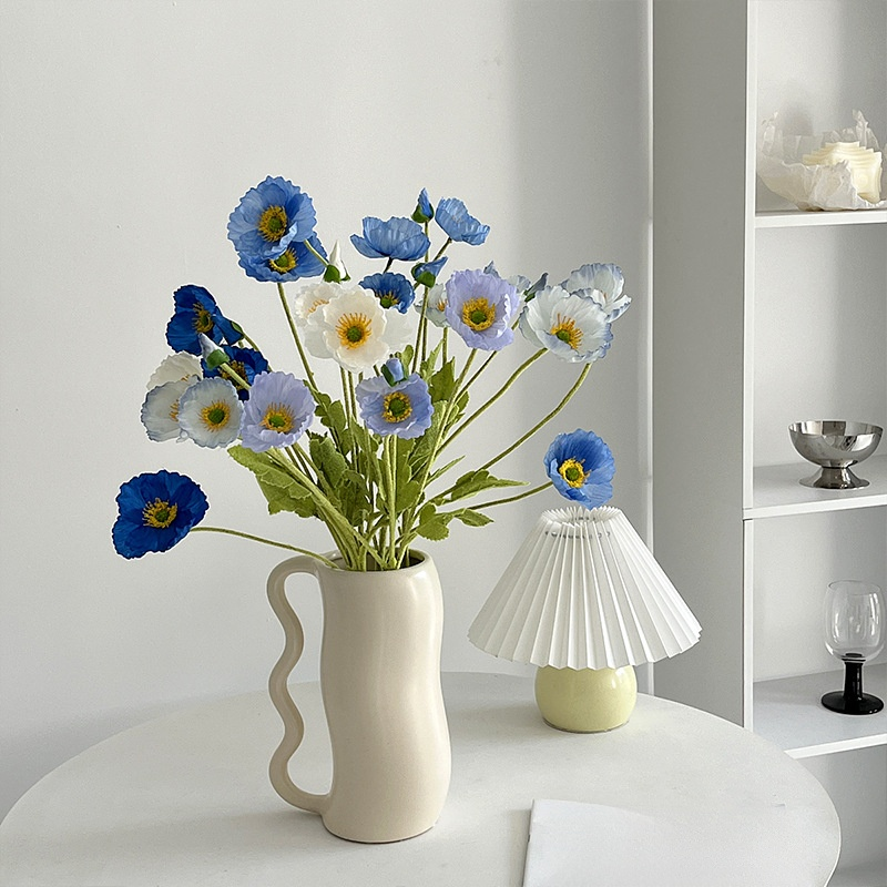 Velvet Poppy Artificial Flower