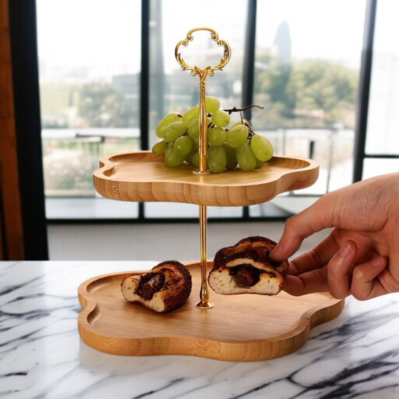 홈파티에 적합한 다층 간식 플레이트