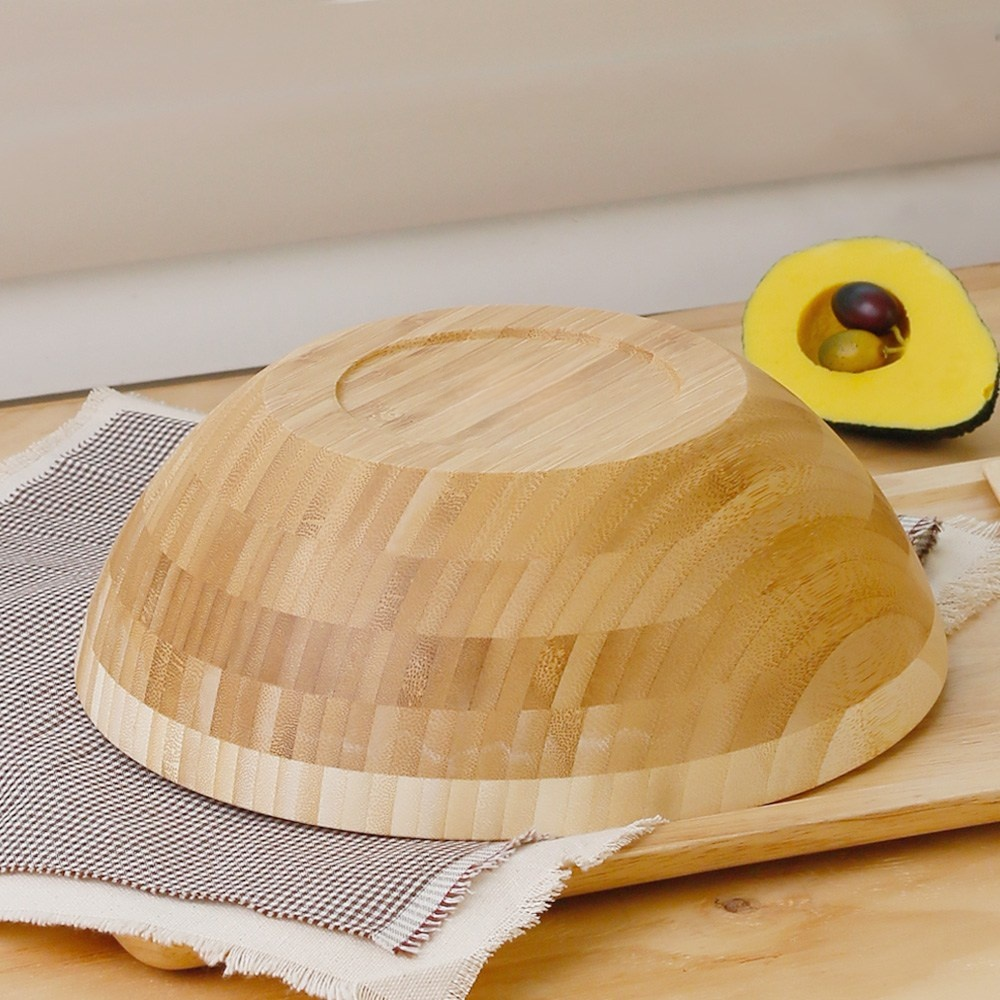 Home wooden salad bowl