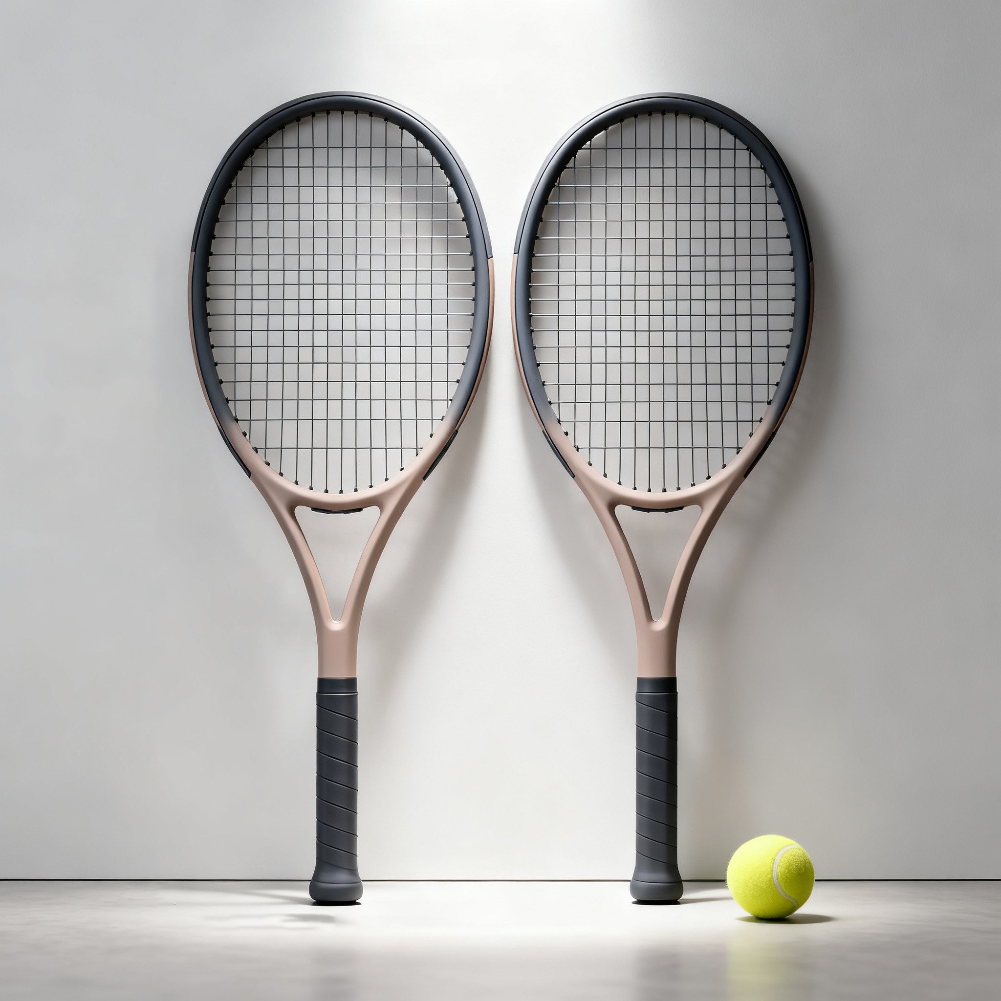 ชุดไม้เทนนิสคาร์บอนดีไซน์หรูหรา (2 ไม้เทนนิส + 1 ลูกเทนนิส)