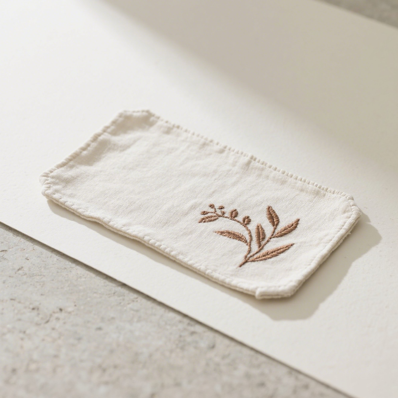 Pañuelo de estilo sencillo bordado en puro algodón (paquete de 3)