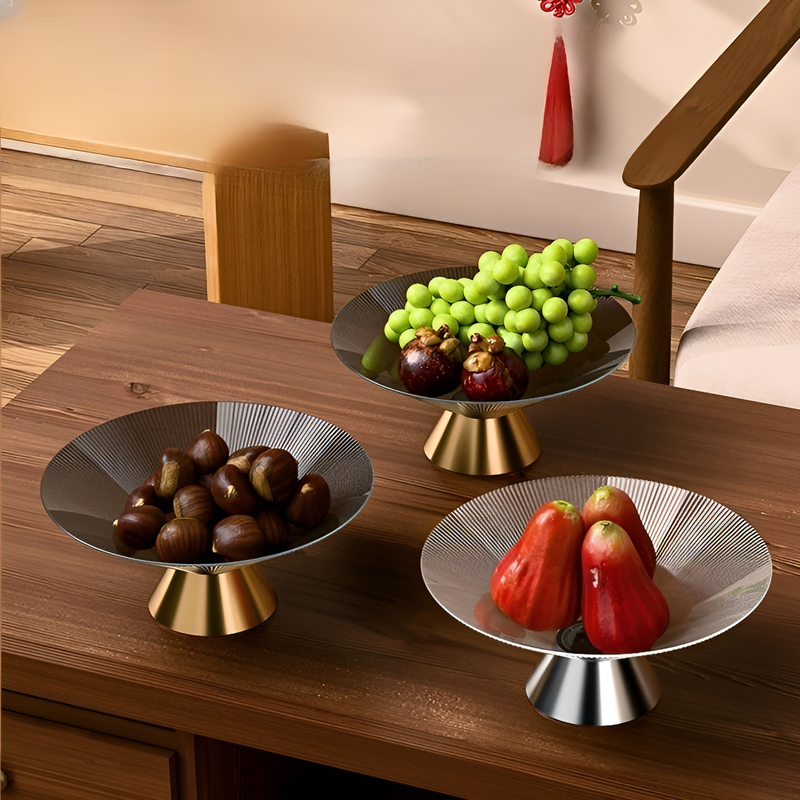 Coupe à bonbons à rayures nordique avec évacuation pour salon
