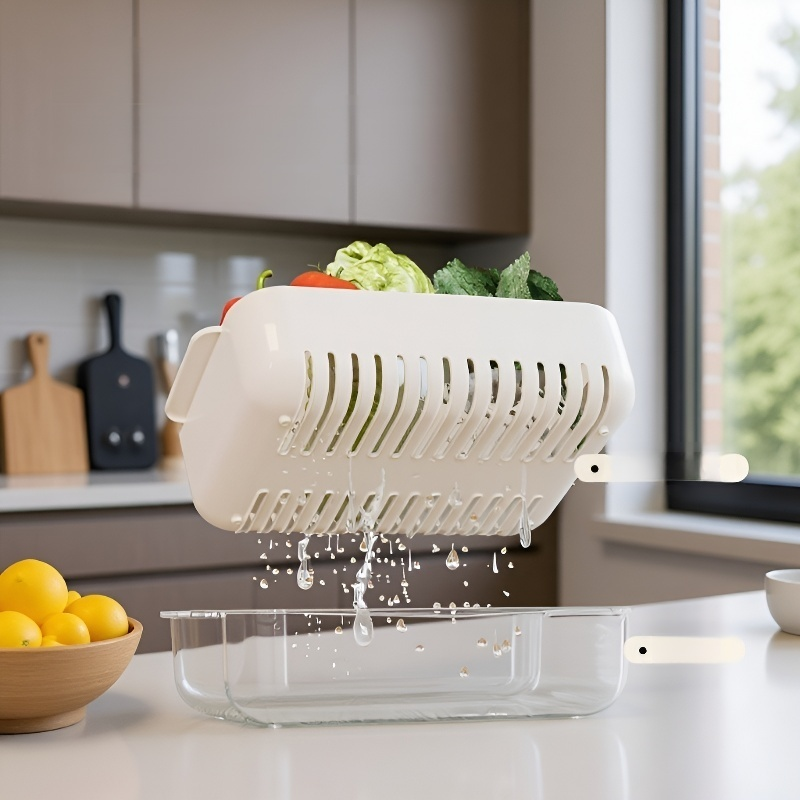 이중 구조 배수 바구니