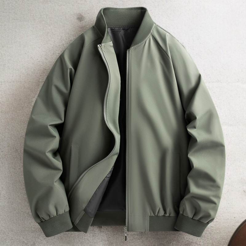 メンズ春秋ベースボールジャケット ルーズな2オープン・ベースボール・ジャージー ジャケット春秋ルーズ野球服