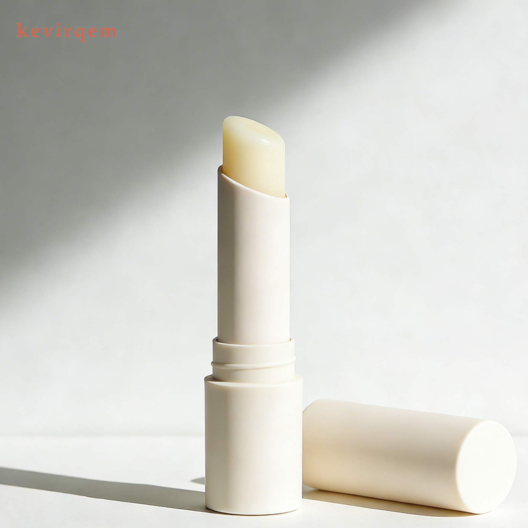 라이트 베이지 튜브형 보습 및 재생 립밤 (2개입)