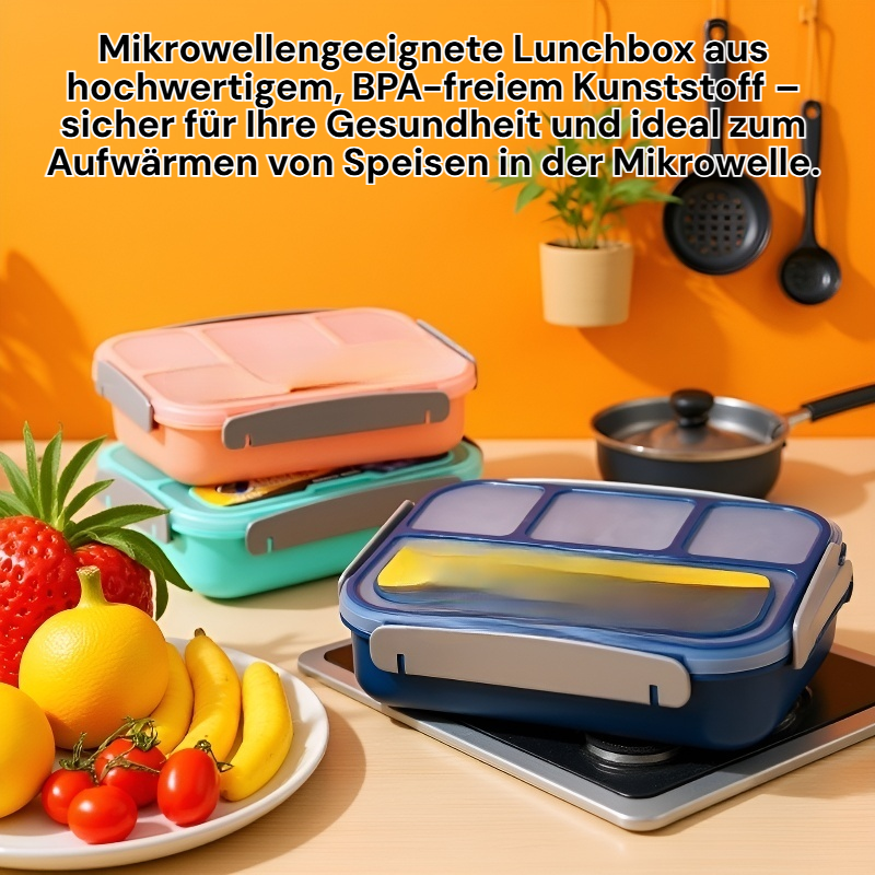 Mikrowellengeeignete Lunchbox aus Kunststoff