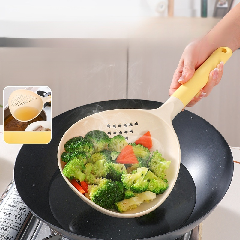 주방용 라지 나일론 국자 겸용 그물 국자