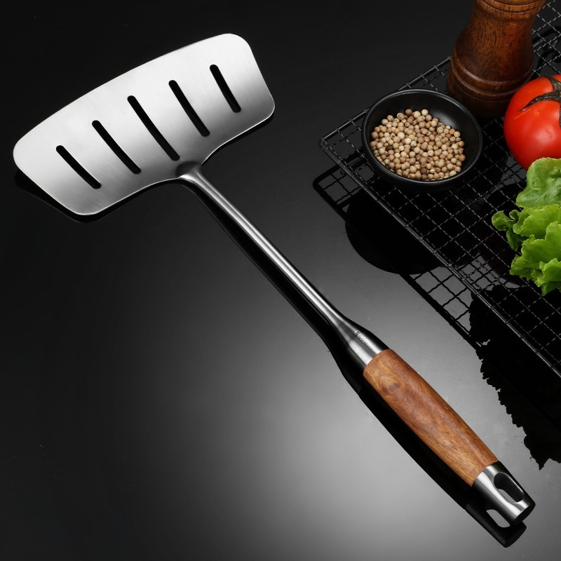 Multi-functional stainless steel spatula