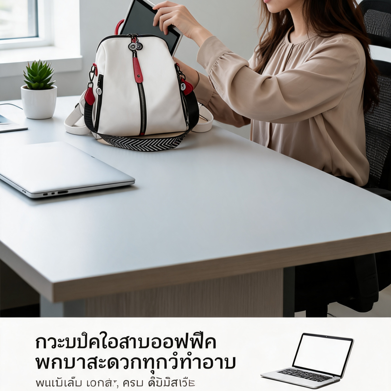 กระเป๋าเป้หนังผู้หญิง ฟังก์ชั่นหลากหลาย สำหรับนักเรียนและวันสบายๆ