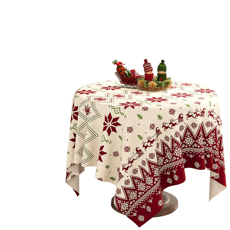 Waterproof & Oil-proof Christmas Party Tablecloth