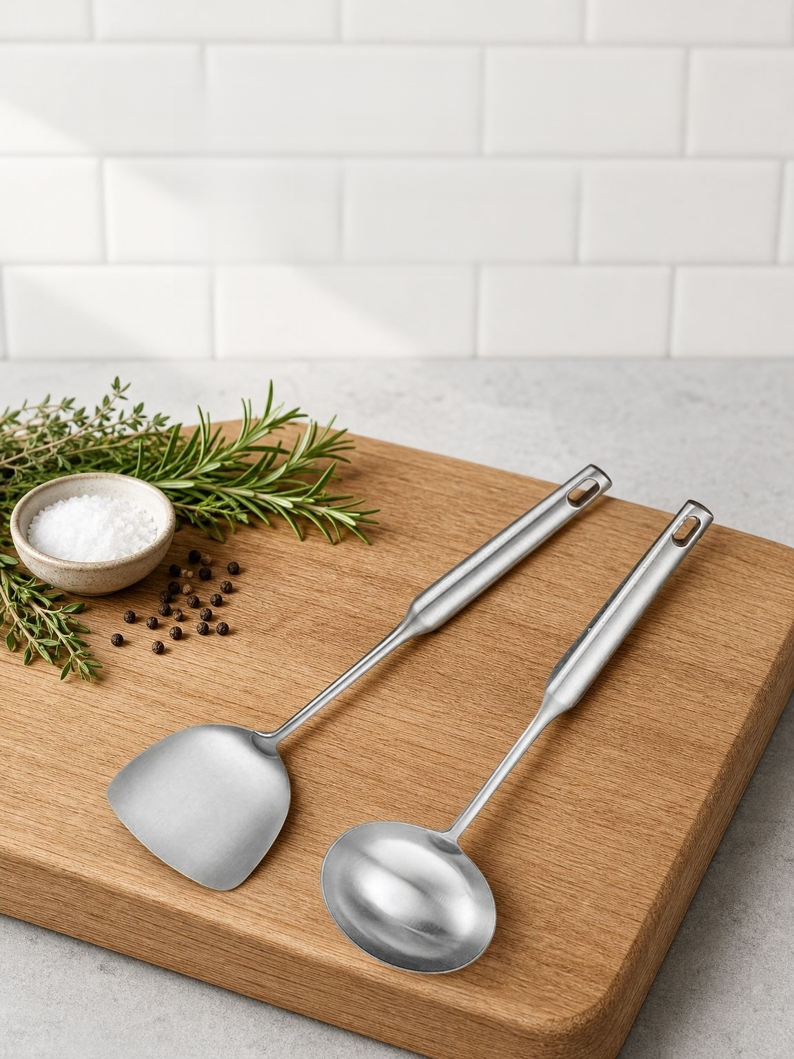 Heavy-duty stainless steel spatula for everyday home cooking