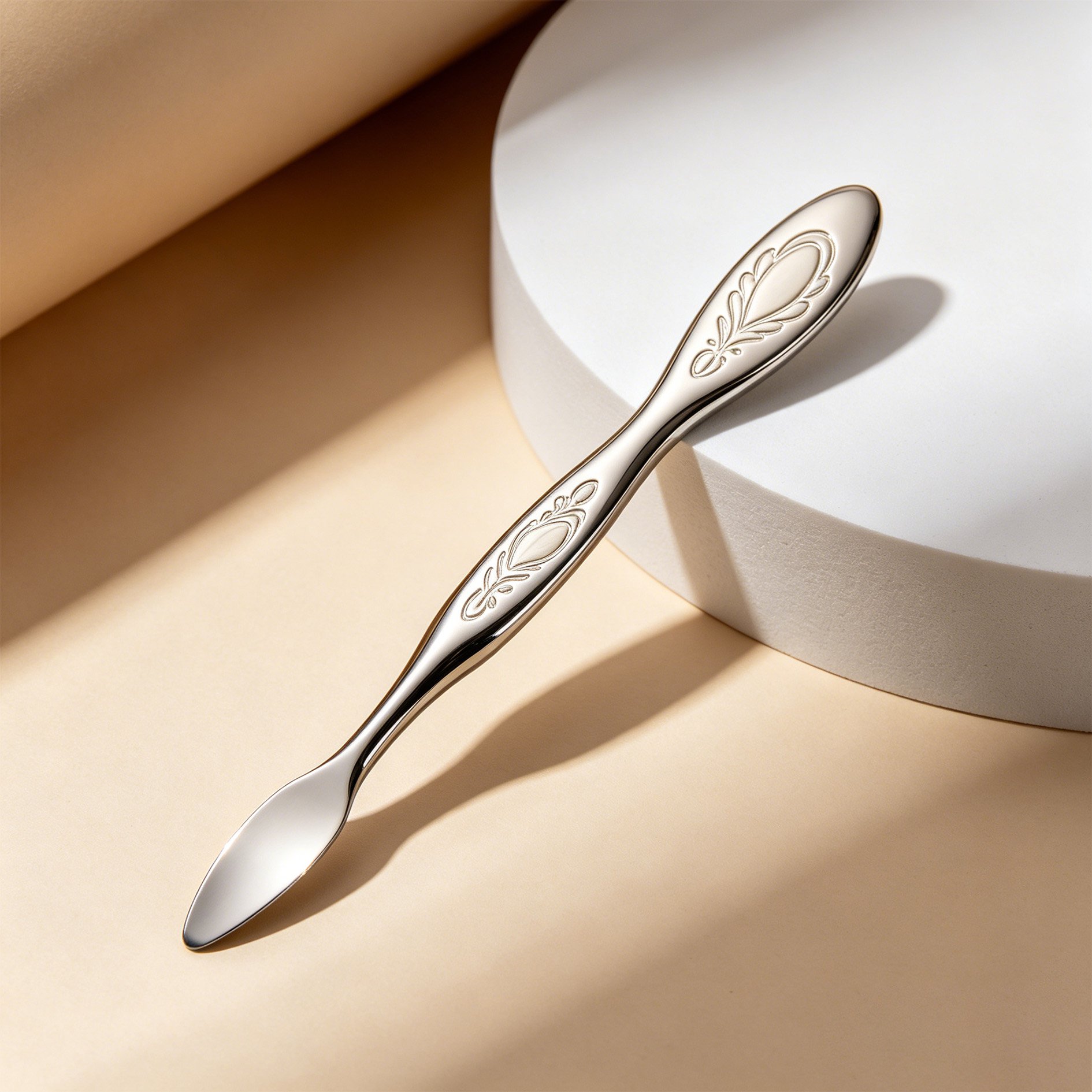 Manicure push stainless steel spatula