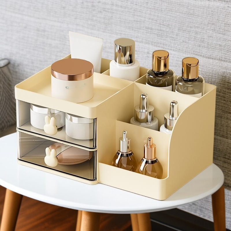 카툰 다중 칸 데스크탑 수납함