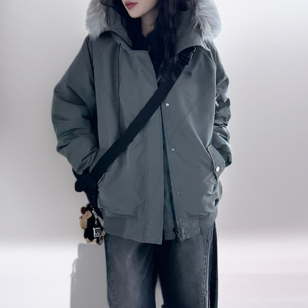 여성용 두껍고 따뜻한 면 의류