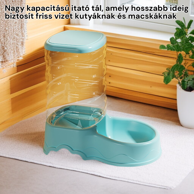 Nagy kapacitású itató tál kutyáknak és macskáknak