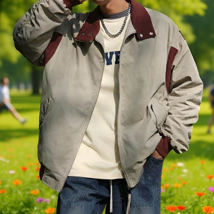 학생 차이나 재킷 루즈핏 카고 코트 남자 재킷 학생 캐주얼 차이나 재킷