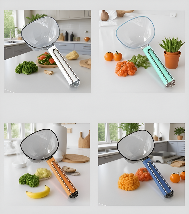 Fácil organización de granos con recipiente espacioso