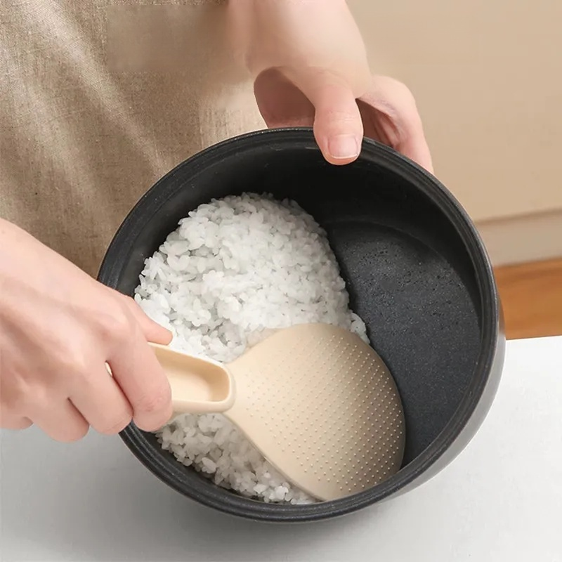 ช้อนข้าวกันติดพร้อมฐานดูดตั้งได้
