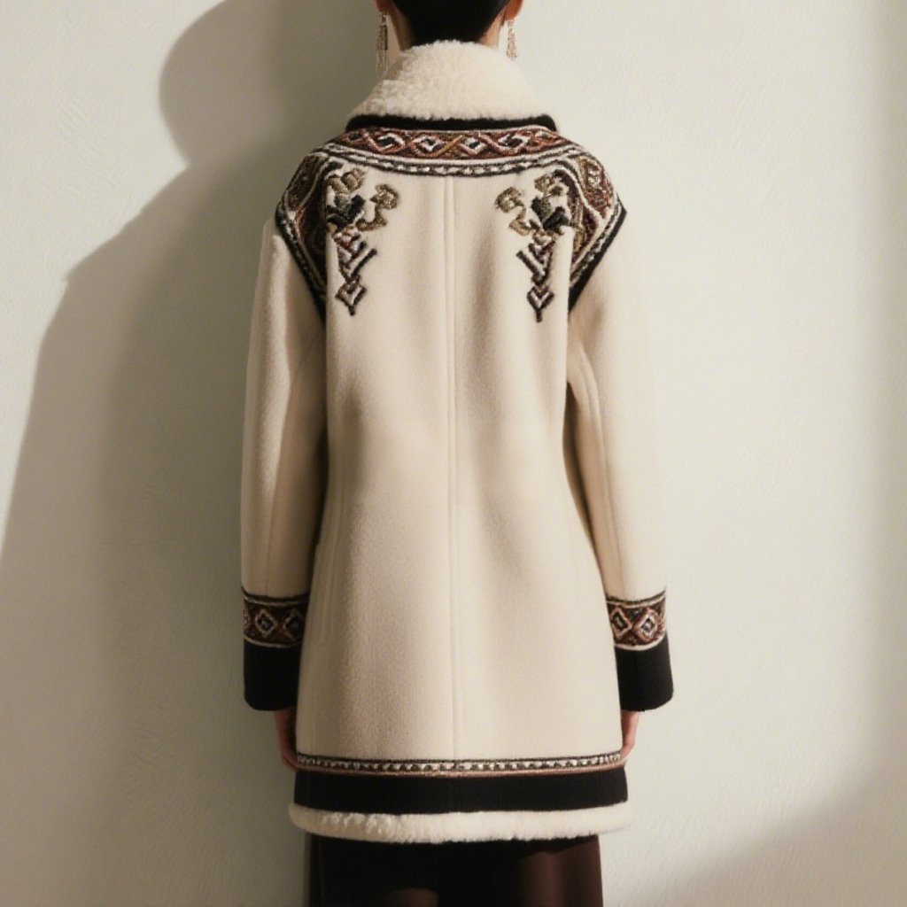 여성 겨울 울 코트