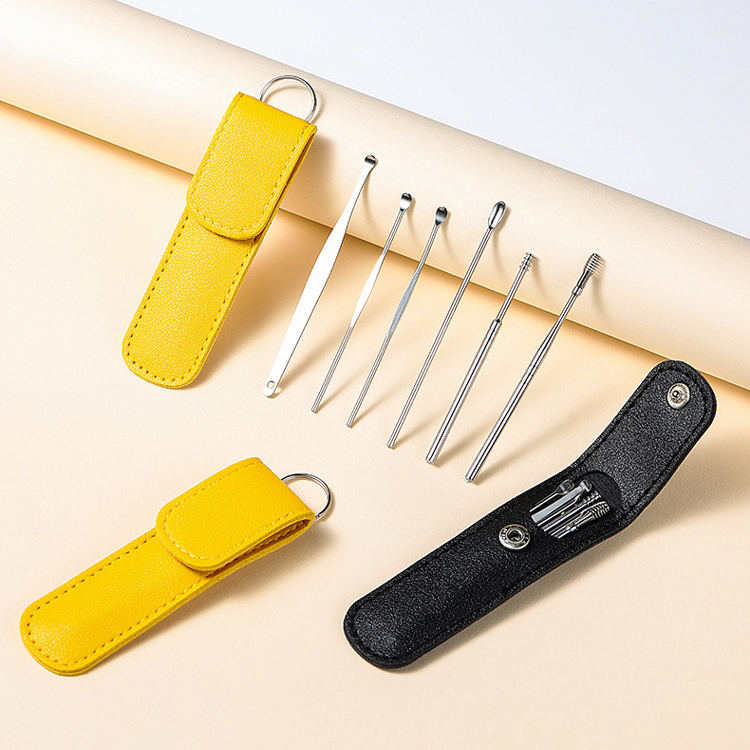 Stainless Steel Ear Pick 6-Piece Set 