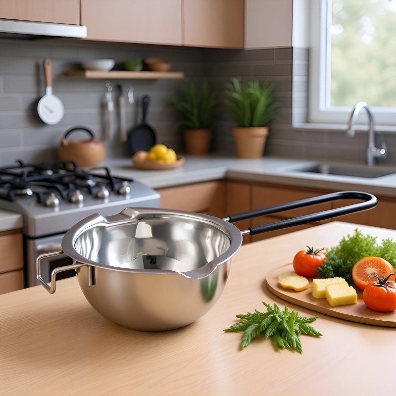 Olla para derretir chocolate de acero inoxidable