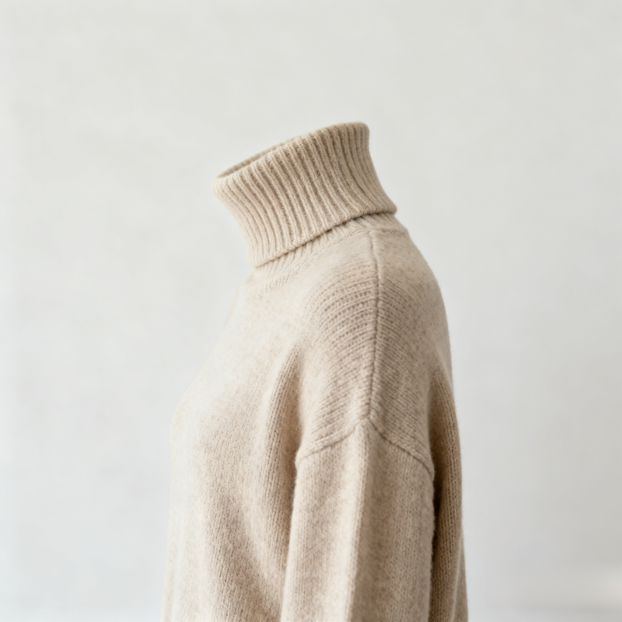Grauer Strickpullover als Basic