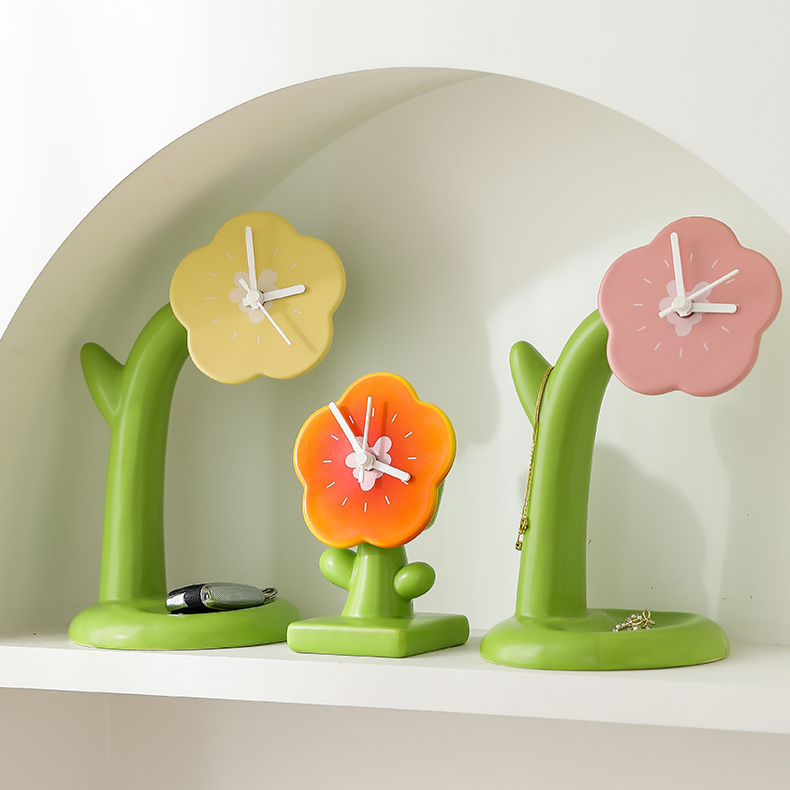 Reloj de mesa de entrada estilo moderno y lujoso, adorno decorativo para el hogar